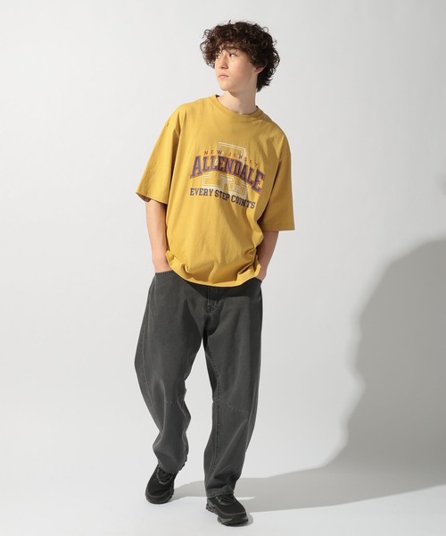 niko and...（ニコアンド）の「アソートカレッジロゴTシャツ（Tシャツ/カットソー・メンズ・マスタード/ネイビー/グリーン/オフホワイト・LARGE/MEDIUM）」の19枚目の写真