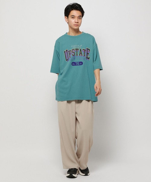 niko and...（ニコアンド）の「アソートカレッジロゴTシャツ（Tシャツ/カットソー・メンズ・マスタード/ネイビー/グリーン/オフホワイト・LARGE/MEDIUM）」の21枚目の写真