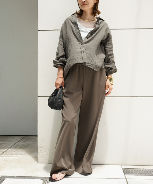 24SS❣️定価3.4万円 ミューズドゥ ドゥーズィエムクラス Linen シャツ Linen シャツ（シャツ／ブラウス）｜MUSE de Deuxieme Classe