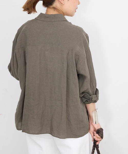 Deuxieme Classe Linen シャツ リネンシャツ Linen シャツ(シャツ/ブラウス)|Deuxieme Classe