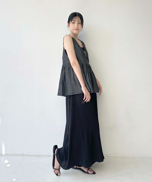 セール】○ぺプラムジップVネックベスト（ベスト）｜AS KNOW AS