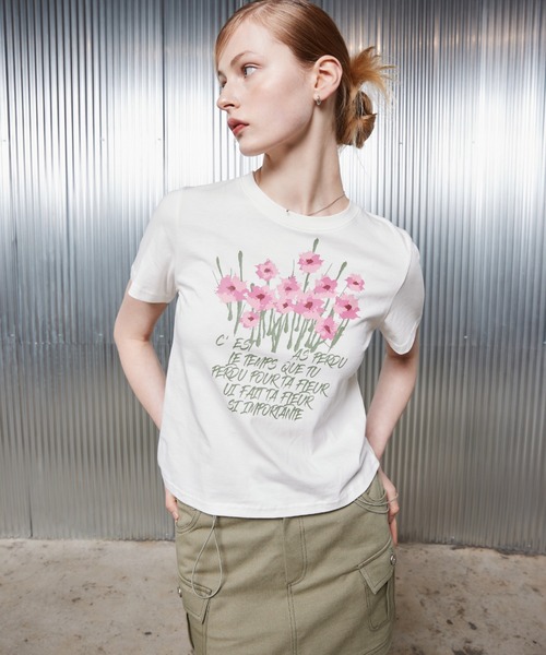 ★送料・関税込★LARTIGENT★L2 GRASS FLOWER T-SHIRT★ L2 GRASS FLOWER T-SHIRT（Tシャツ/カットソー）｜LARTIGENT