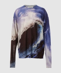 ERL(C[A[G)WAVE PRINT SWEATER KNIT(jbg/Z[^[)