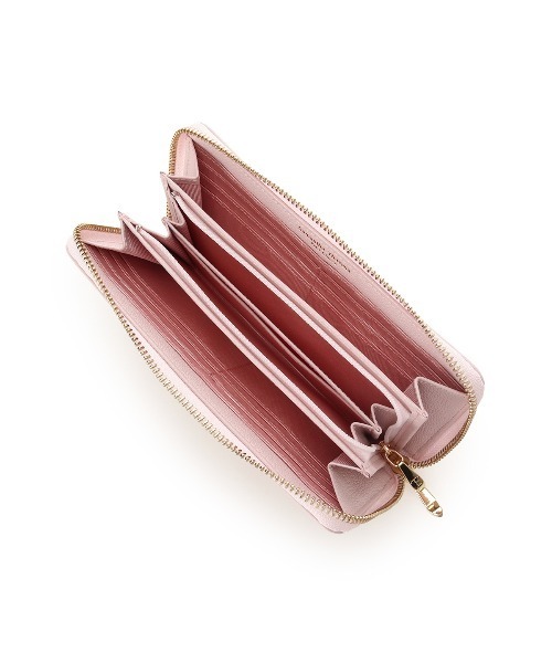 Samantha Thavasa Petit Choice(サマンサタバサ プチチョイス)の「ビジューリボンバイカラー 長財布(財布・レディース・ライトブルー/ピンク/ベージュ・FREE)」の8枚目の写真