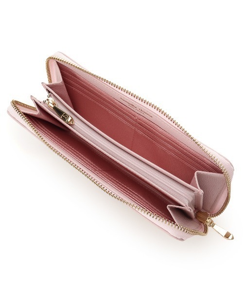 Samantha Thavasa Petit Choice(サマンサタバサ プチチョイス)の「ビジューリボンバイカラー 長財布(財布・レディース・ライトブルー/ピンク/ベージュ・FREE)」の7枚目の写真