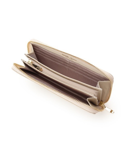 Samantha Thavasa Petit Choice(サマンサタバサ プチチョイス)の「ビジューリボンバイカラー 長財布(財布・レディース・ライトブルー/ピンク/ベージュ・FREE)」の13枚目の写真