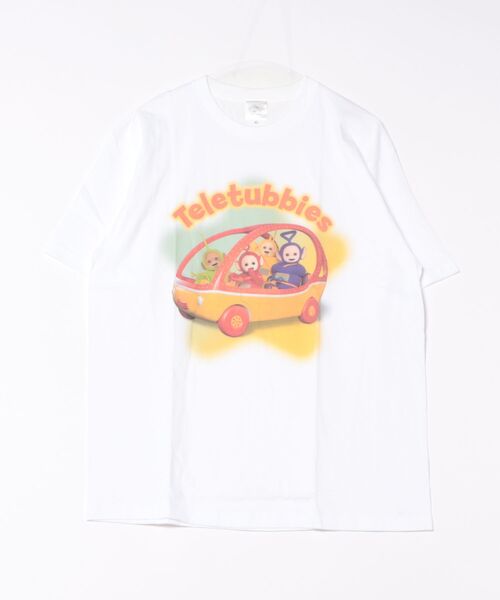 Rendez-Vous(ランデヴー)の「【 Teletubbies 】 テレタビーズ キャラクターTシャツ 25S5(Tシャツ/カットソー・レディース・ライトイエロー/ライトピンク/ブラック/ホワイト/ライトパープル・LARGE/X-LARGE)」の2枚目の写真