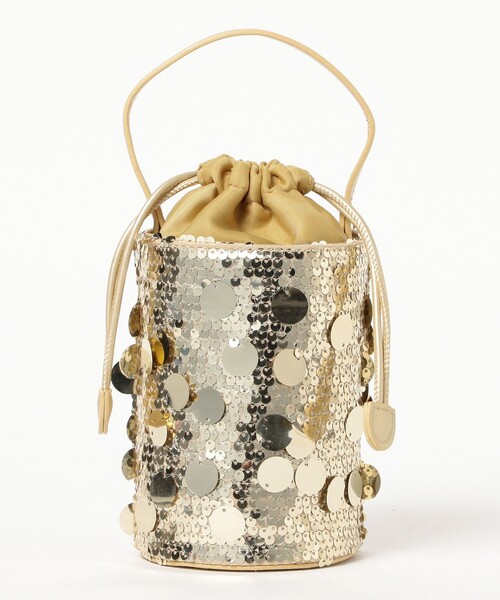 Ray BEAMS(レイビームス)の「blicenscell / sequin buscket バッグ(トートバッグ・レディース・シルバー/ゴールド/ブラック・ONE SIZE)」の10枚目の写真