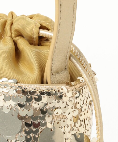 Ray BEAMS(レイビームス)の「blicenscell / sequin buscket バッグ(トートバッグ・レディース・シルバー/ゴールド/ブラック・ONE SIZE)」の8枚目の写真