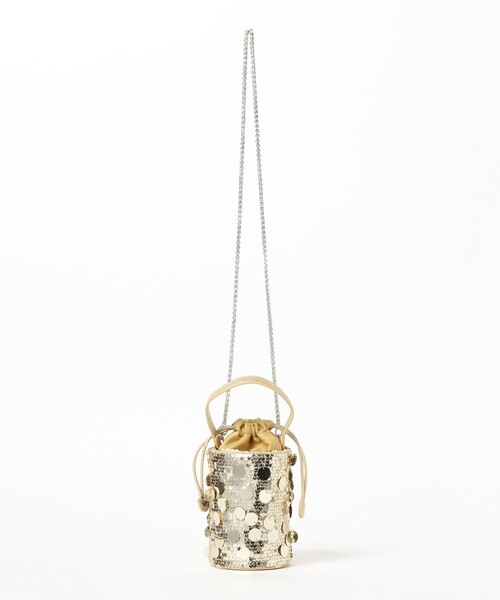 Ray BEAMS(レイビームス)の「blicenscell / sequin buscket バッグ(トートバッグ・レディース・シルバー/ゴールド/ブラック・ONE SIZE)」の6枚目の写真