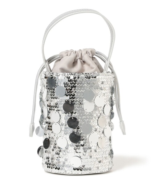 Ray BEAMS(レイビームス)の「blicenscell / sequin buscket バッグ(トートバッグ・レディース・シルバー/ゴールド/ブラック・ONE SIZE)」の5枚目の写真