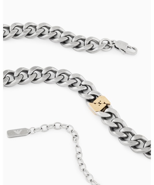 EMPORIO ARMANI（エンポリオアルマーニ）の「【エンポリオ アルマーニ】エンポリオ アルマーニ チェーンネックレス ツートン ステンレススチール（ネックレス・メンズ・その他1・FREE）」の2枚目の写真