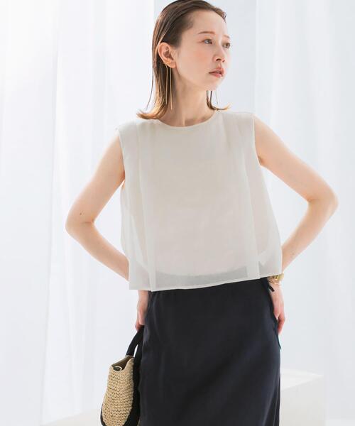 URBAN RESEARCH ROSSO WOMEN(アーバンリサーチ ロッソ)の「シアーチンツレイヤードブラウス(シャツ/ブラウス・レディース・ブルー系その他/ホワイト/ピンク系その他・FREE)」の20枚目の写真