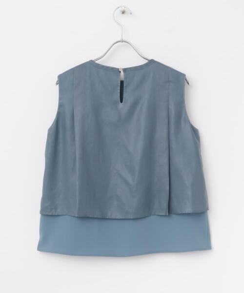 URBAN RESEARCH ROSSO WOMEN(アーバンリサーチ ロッソ)の「シアーチンツレイヤードブラウス(シャツ/ブラウス・レディース・ブルー系その他/ホワイト/ピンク系その他・FREE)」の11枚目の写真