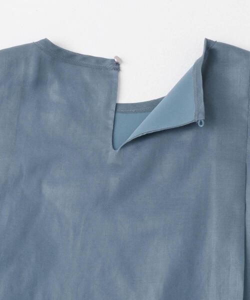 URBAN RESEARCH ROSSO WOMEN(アーバンリサーチ ロッソ)の「シアーチンツレイヤードブラウス(シャツ/ブラウス・レディース・ブルー系その他/ホワイト/ピンク系その他・FREE)」の12枚目の写真