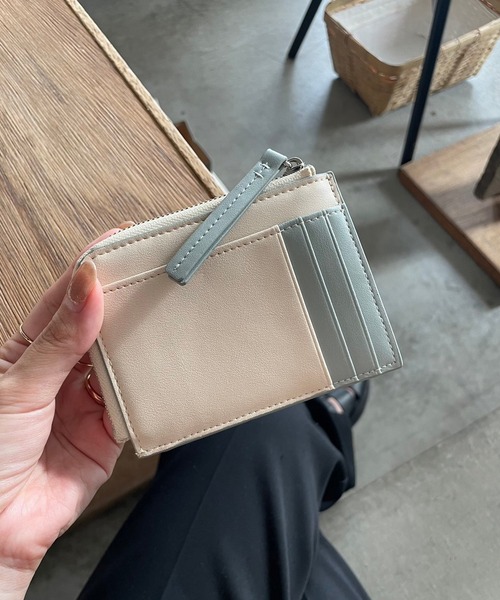 macoto×EFOLE コラボ】 バイカラー フラグメント ケース（財布