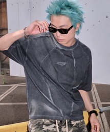 SHORT ROUND | SHORT ROUND/コールドダイスウィッチングロゴT(Tシャツ/カットソー)