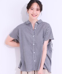 SHOO・LA・RUE | 【S-LL/接触冷感】後ろ姿も抜かりなく インせず着られる バックギャザーシャツ(シャツ/ブラウス)