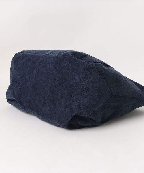 BENSIMON（ベンシモン）の「【BENSIMON】2WAY トートバッグ　ショルダーバッグ ビッグ 大き目 キャンバス タオル地　フランスブランド（ショルダーバッグ・レディース・ネイビー/グリーン・FREE）」の4枚目の写真
