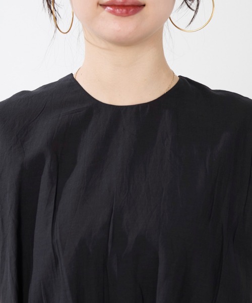 normment（ノーメント）の「【normment】バルーンノースリーブブラウス-BALLOON N/S BLOUSE（シャツ/ブラウス・レディース・オリーブ/ブラック・FREE）」の12枚目の写真