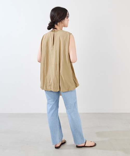 normment（ノーメント）の「【normment】バルーンノースリーブブラウス-BALLOON N/S BLOUSE（シャツ/ブラウス・レディース・オリーブ/ブラック・FREE）」の18枚目の写真