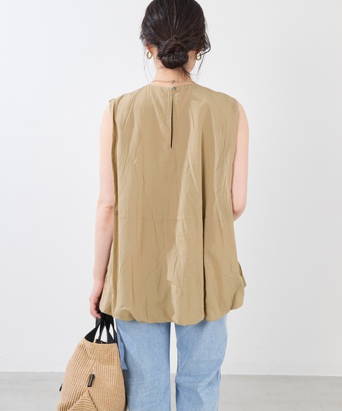 normment（ノーメント）の「【normment】バルーンノースリーブブラウス-BALLOON N/S BLOUSE（シャツ/ブラウス・レディース・オリーブ/ブラック・FREE）」の19枚目の写真