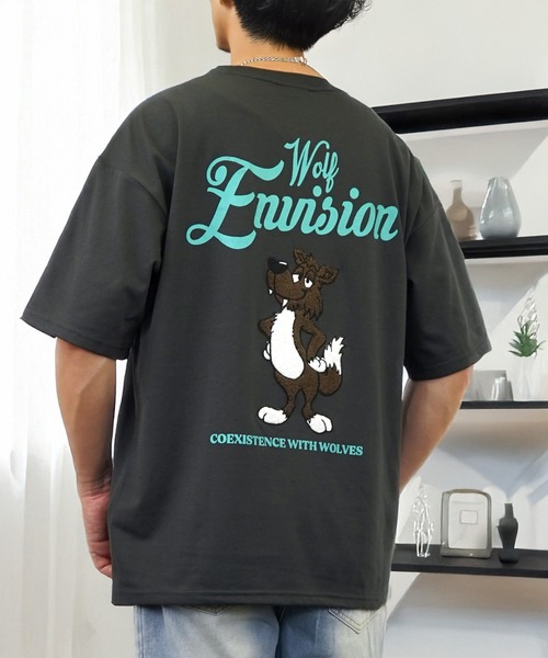 L'atelier(ラトリエ)の「グラフィック デザイン Tシャツ 半袖(Tシャツ/カットソー・メンズ・ブラック系1/ブラック系3/ホワイト系4/ホワイト系6/ブラック系2/ホワイト系3/ブラック系4/ホワイト系5/ホワイト系1/ホワイト系2/ブラック系5/ブラック系6・M/L/LL)」の11枚目の写真