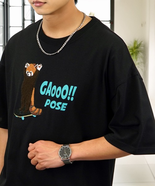 L'atelier(ラトリエ)の「グラフィック デザイン Tシャツ 半袖(Tシャツ/カットソー・メンズ・ブラック系1/ブラック系3/ホワイト系4/ホワイト系6/ブラック系2/ホワイト系3/ブラック系4/ホワイト系5/ホワイト系1/ホワイト系2/ブラック系5/ブラック系6・M/L/LL)」の12枚目の写真