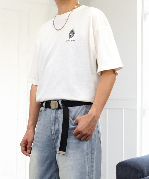 L'atelier(ラトリエ)の「グラフィック デザイン Tシャツ 半袖(Tシャツ/カットソー・メンズ・ブラック系1/ブラック系3/ホワイト系4/ホワイト系6/ブラック系2/ホワイト系3/ブラック系4/ホワイト系5/ホワイト系1/ホワイト系2/ブラック系5/ブラック系6・M/L/LL)」の18枚目の写真