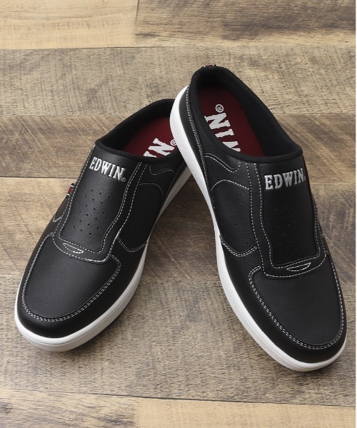 EDWIN(エドウィン)の「EDWIN 軽量スリッポン(スリッポン・メンズ・ホワイト/ブラック・25.5cm/26cm/26.5cm/25cm/27cm)」の8枚目の写真