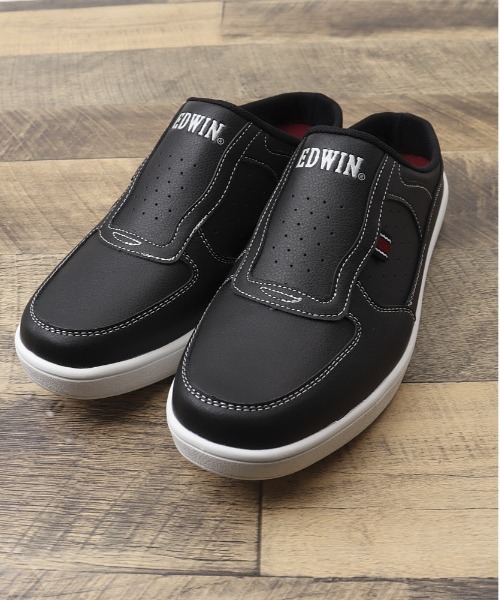 EDWIN(エドウィン)の「EDWIN 軽量スリッポン(スリッポン・メンズ・ホワイト/ブラック・25.5cm/26cm/26.5cm/25cm/27cm)」の9枚目の写真