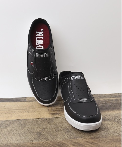 EDWIN(エドウィン)の「EDWIN 軽量スリッポン(スリッポン・メンズ・ホワイト/ブラック・25.5cm/26cm/26.5cm/25cm/27cm)」の13枚目の写真