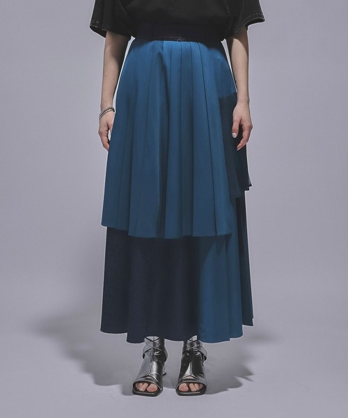 HARE(ハレ)の「ジャガードプリーツレイヤースカート(HARE)(スカート・レディース・ホワイト/ブルー/ブラック・FREE)」の20枚目の写真