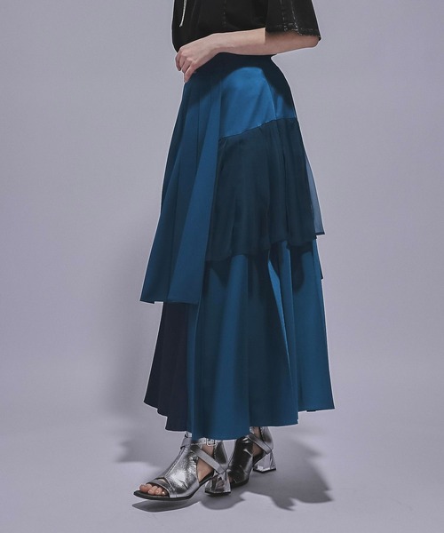 HARE(ハレ)の「ジャガードプリーツレイヤースカート(HARE)(スカート・レディース・ホワイト/ブルー/ブラック・FREE)」の21枚目の写真