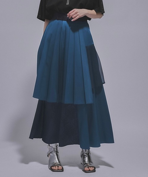 HARE(ハレ)の「ジャガードプリーツレイヤースカート(HARE)(スカート・レディース・ホワイト/ブルー/ブラック・FREE)」の22枚目の写真