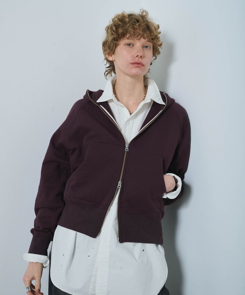 パーカー 「KHA:KI / カーキ」ZIP UP HOODIE レディース KHA:KI / カーキ」ZIP UP HOODIE（パーカー）｜kha:ki（カーキ