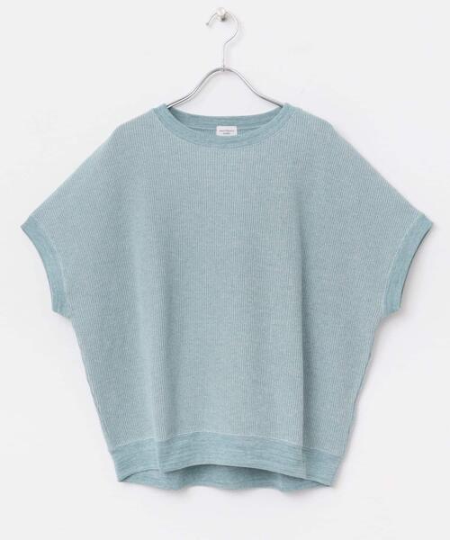 URBAN RESEARCH DOORS（アーバンリサーチドアーズ）の「タックフライスフレンチTシャツ（Tシャツ/カットソー・レディース・ホワイト系その他/ネイビー/ナチュラル/ライトブルー・MEDIUM）」の9枚目の写真