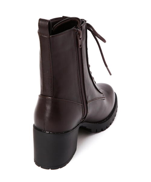 NATURAL BEAUTY BASIC（ナチュラルビューティーベーシック）の「◇レースアップミドルブーツ（ブーツ・レディース・ダークブラウン/ブラック・SMALL/MEDIUM/LARGE）」の8枚目の写真