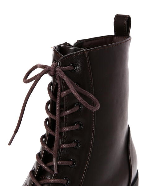 NATURAL BEAUTY BASIC（ナチュラルビューティーベーシック）の「◇レースアップミドルブーツ（ブーツ・レディース・ダークブラウン/ブラック・SMALL/MEDIUM/LARGE）」の10枚目の写真