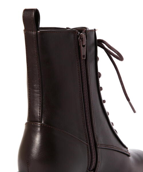 NATURAL BEAUTY BASIC（ナチュラルビューティーベーシック）の「◇レースアップミドルブーツ（ブーツ・レディース・ダークブラウン/ブラック・SMALL/MEDIUM/LARGE）」の12枚目の写真