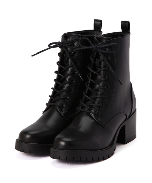 NATURAL BEAUTY BASIC（ナチュラルビューティーベーシック）の「◇レースアップミドルブーツ（ブーツ・レディース・ダークブラウン/ブラック・SMALL/MEDIUM/LARGE）」の3枚目の写真