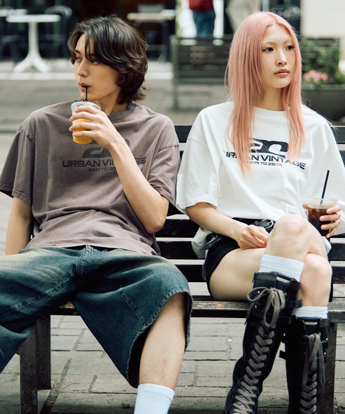 セール】【6th Anniversary】ロゴプリントルーズTシャツ（T