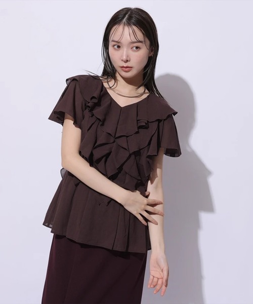 Mystrada ラッフルフレアブラウス ラッフルフレアブラウス | シャツ・ブラウス | Mystrada（マイ