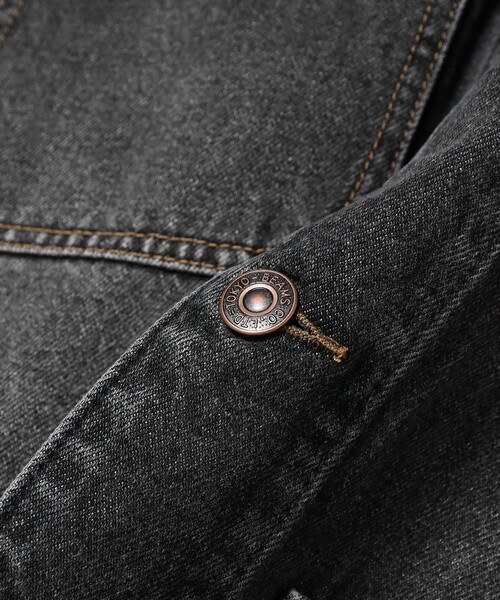 BEAMS（ビームス）の「デニム ルーズ カバーオール（デニムジャケット・メンズ・ブラック/インディゴブルー・S/M/L/XL）」の8枚目の写真