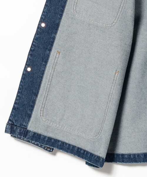 BEAMS（ビームス）の「デニム ルーズ カバーオール（デニムジャケット・メンズ・ブラック/インディゴブルー・S/M/L/XL）」の15枚目の写真