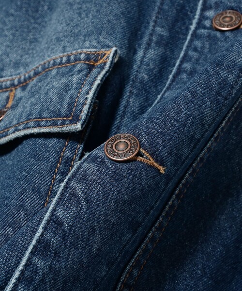 BEAMS（ビームス）の「デニム ルーズ カバーオール（デニムジャケット・メンズ・ブラック/インディゴブルー・S/M/L/XL）」の17枚目の写真