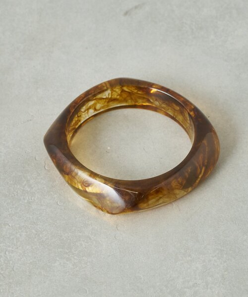 CIAOPANIC TYPY(チャオパニックティピー)の「【Aguni】クリアべっ甲バングル(ブレスレット・レディース・ブラウン/ベージュ・ONE SIZE)」の9枚目の写真