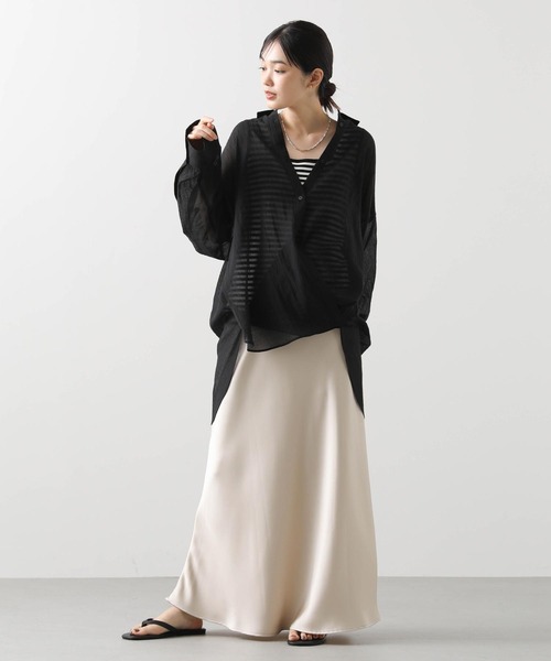 Acuta（アクータ）の「ボイルカシュクールシャツ（シャツ/ブラウス 