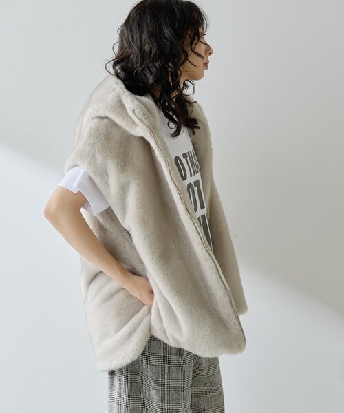 Whim Gazette 「LOU ANDREA」の別注フェイクファーコート今期 15th Anniversary】【LOU ANDREA】MINK FAKE COAT | Whim