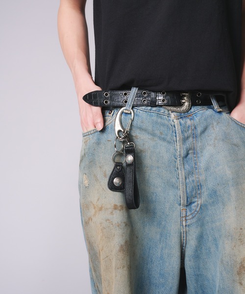 WISH FOR EVER（ウィッシュフォーエバー）の「CONCHO DESIGN KEY RING（LONG）/ コンチョデザインキーリング(ロング)（キーホルダー・メンズ・ブラック/その他・FREE）」の8枚目の写真